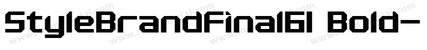 StyleBrandFinal61 Bold字体转换